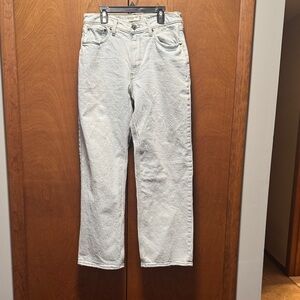 Abercrombie & Fitch “The Baggy” Mid Rise Light Blue Denim Jeans